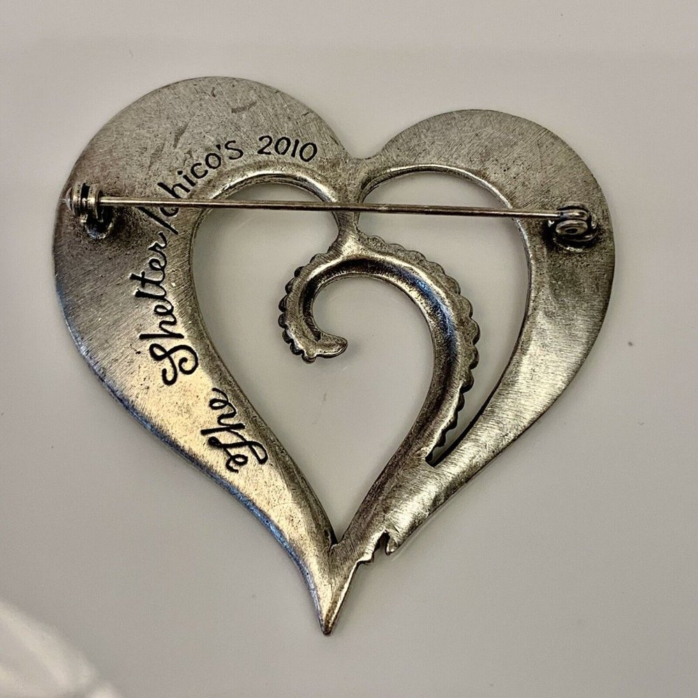 Chico's Silver Heart Pendant Dated 2010 - Picture 4 of 4